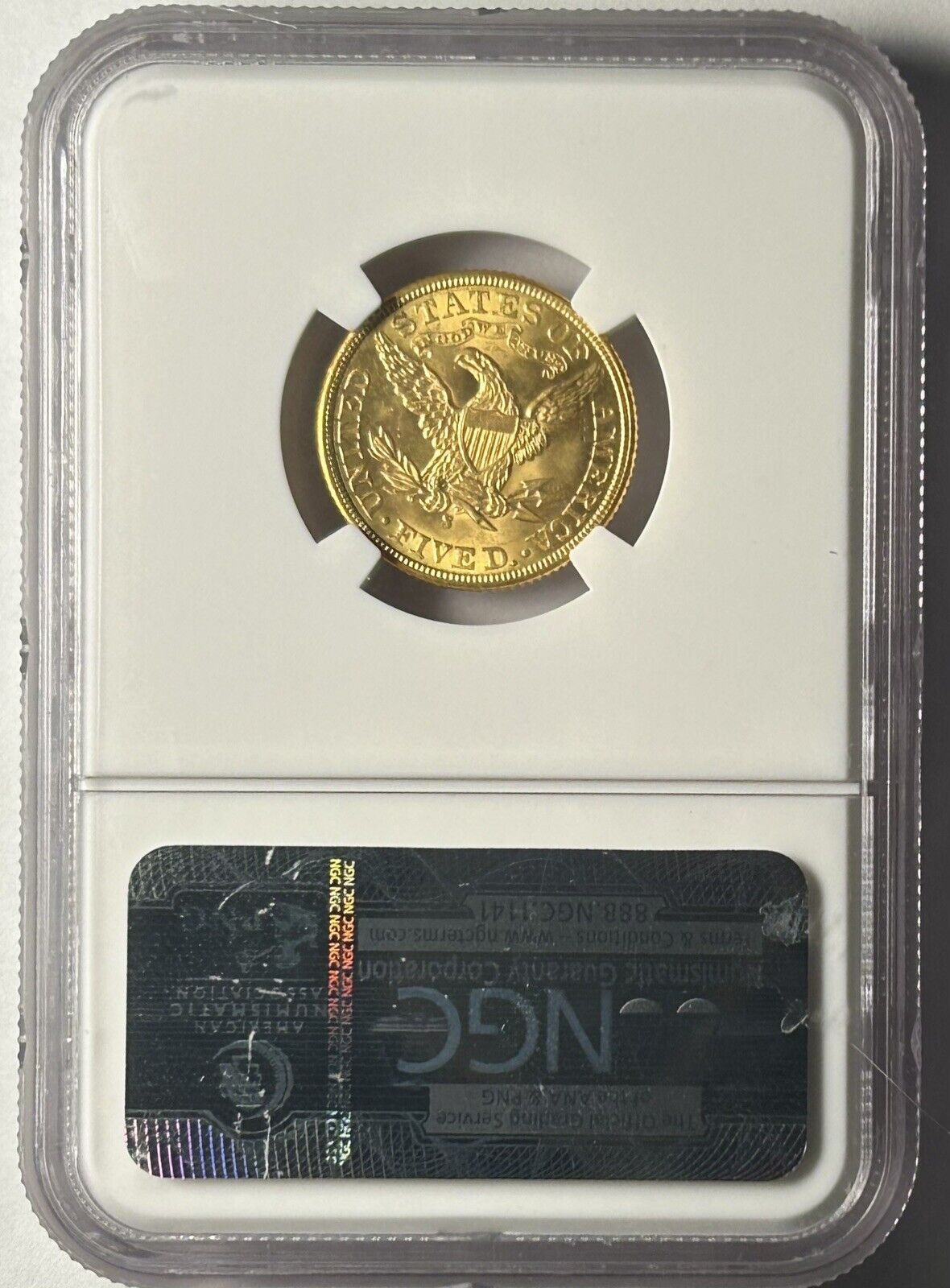 1899 S $5 Liberty NGC MS66 Bass Collection Rare High grade San Francisco