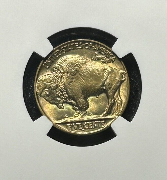 1938-D 5c BUFFALO NICKEL NGC MS67+ Toned Great Color